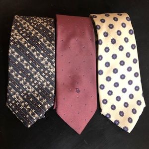 🚫SOLD🚫 - Dior & YSL Neckties - Pack of 3